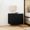 vidaXL Τοίχου κομοδίνο Μαύρη δρυς 50 x 39 x 41 εκ. Επεξεργασμένο ξύλο