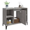 vidaXL Ντουλάπι Νιπτήρα Γκρι Sonoma 80 x 33 x 60εκ. Επεξεργασμένο Ξύλο