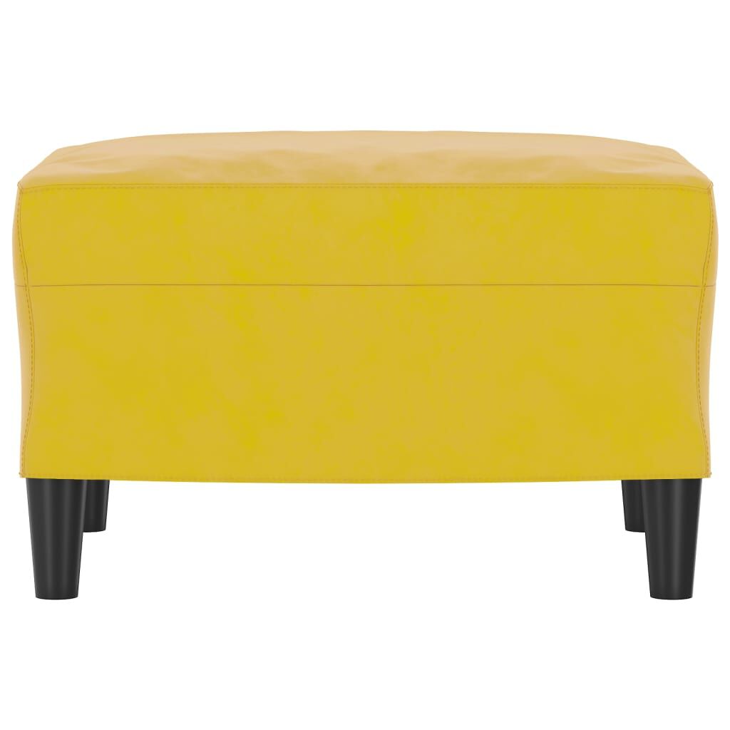 vidaXL Υποπόδιο Κίτρινο 60x50x41 εκ. Βελούδινο