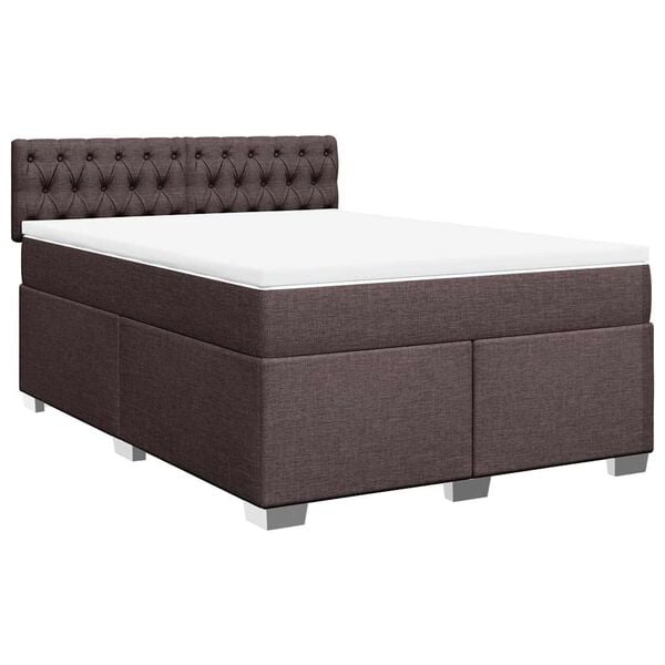 vidaXL &Kappa;&rho;&epsilon;&beta;ά&tau;&iota; Boxspring &mu;&epsilon; &Sigma;&tau;&rho;ώ&mu;&alpha; &Sigma;&kappa;&omicron;ύ&rho;&omicron; &Kappa;&alpha;&phi;έ 140x190 &epsilon;&kappa;. &Upsilon;&phi;&alpha;&sigma;&mu;ά&tau;&iota;&nu;&omicron;