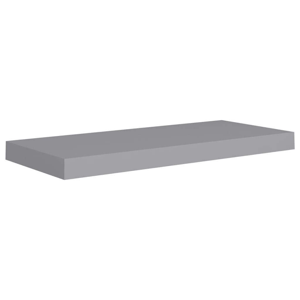 vidaXL Ράφια Τοίχου 4 τεμ. Γκρι 60 x 23,5 x 3,8 εκ. MDF