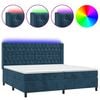 vidaXL &Kappa;&rho;&epsilon;&beta;ά&tau;&iota; Boxspring &mu;&epsilon; &Sigma;&tau;&rho;ώ&mu;&alpha; & LED &Sigma;&kappa;. &Mu;&pi;&lambda;&epsilon; 200x200&epsilon;&kappa;. &Beta;&epsilon;&lambda;&omicron;ύ&delta;&iota;&nu;&omicron;