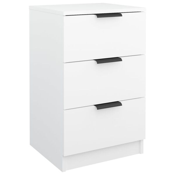 vidaXL Κομοδίνο Λευκό 40 x 36 x 65 εκ.