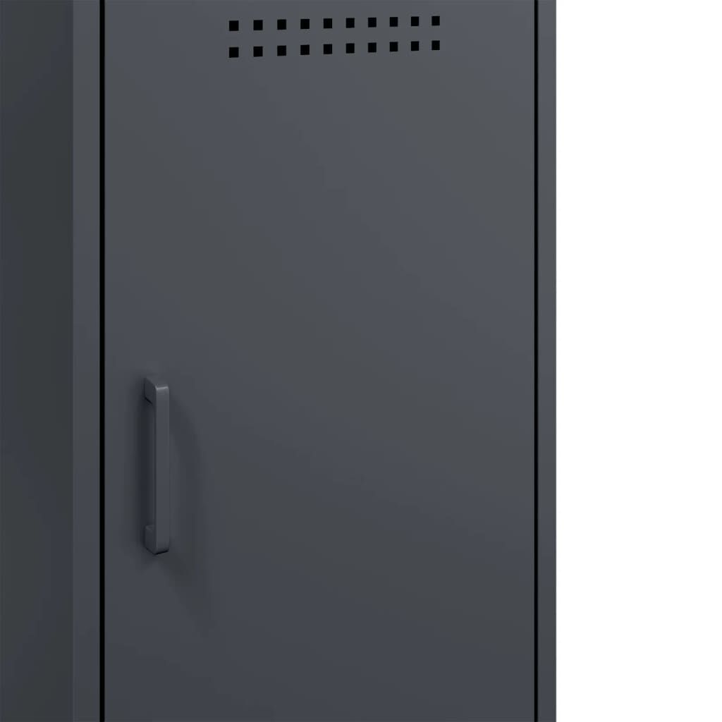 vidaXL Ντουλάπι Ανθρακί 36x39x79 εκ. από Χάλυβα