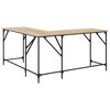 vidaXL Γραφείο Sonoma Δρυς 149 x 149 x 75 εκ. από Επεξεργασμένο Ξύλο