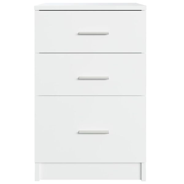 vidaXL Κομοδίνο Λευκό 40 x 40 x 63 εκ. από Επεξεργασμένο Ξύλο