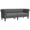 vidaXL Καναπές Chesterfield Σκούρο γκρι 201.5 x 74.5 x 74.5 εκατοστά