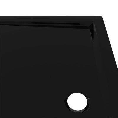 vidaXL Βάση Ντουζιέρας Ορθογώνια Μαύρη 70 x 90 εκ. από ABS