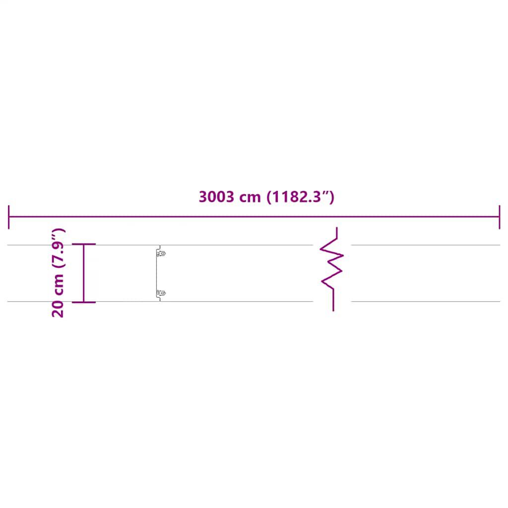 vidaXL Περιφράξεις γκαζόν 30 τεμάχια 20x103 cm από γαλβανισμένο χάλυβα