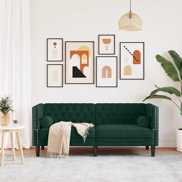 vidaXL &Kappa;&alpha;&nu;&alpha;&pi;έ&sigmaf; &Delta;&iota;&theta;έ&sigma;&iota;&omicron;&sigmaf; Chesterfield &mu;&epsilon; &Sigma;&tau;&eta;&rho;ί&gamma;&mu;&alpha;&tau;&alpha; &Pi;&rho;ά&sigma;&iota;&nu;&omicron;&sigmaf; &Beta;&epsilon;&lambda;&omicron;ύ&delta;&omicron;