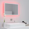 vidaXL Καθρέφτης Μπάνιου με LED Λευκός 60 x 8,5 x 37 εκ. Ακρυλικός