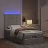 vidaXL &Omicron;&theta;&omega;&mu;&alpha;&nu;&iota;&kappa;ό &kappa;&rho;&epsilon;&beta;ά&tau;&iota; &mu;&epsilon; &sigma;&tau;&rho;ώ&mu;&alpha; & LEDs Taupe 100x200 cm Ύ&phi;&alpha;&sigma;&mu;&alpha;