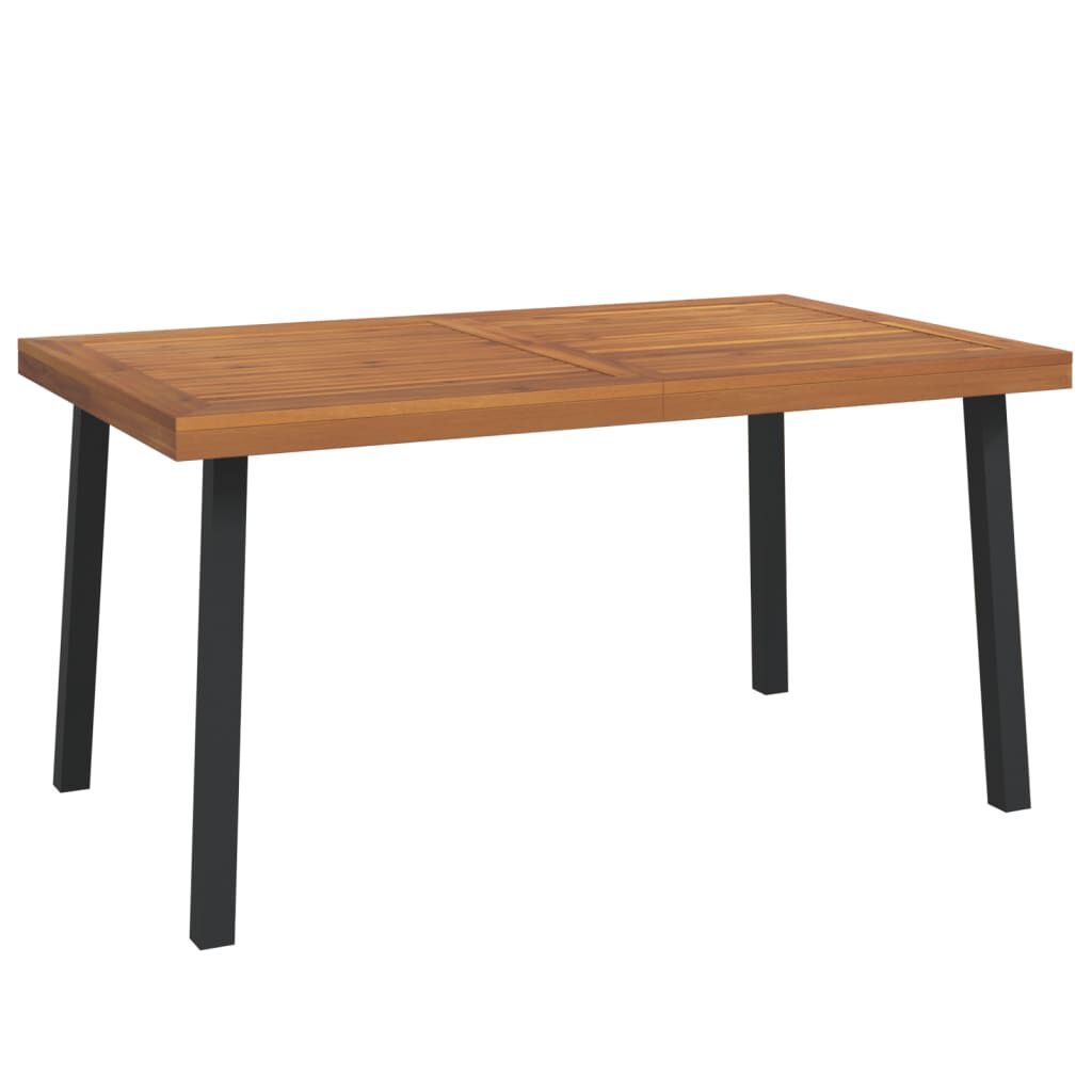 vidaXL Τραπέζι Κήπου 150 x 90 x 75 εκ. από Μασίφ Ξύλο Ακακίας