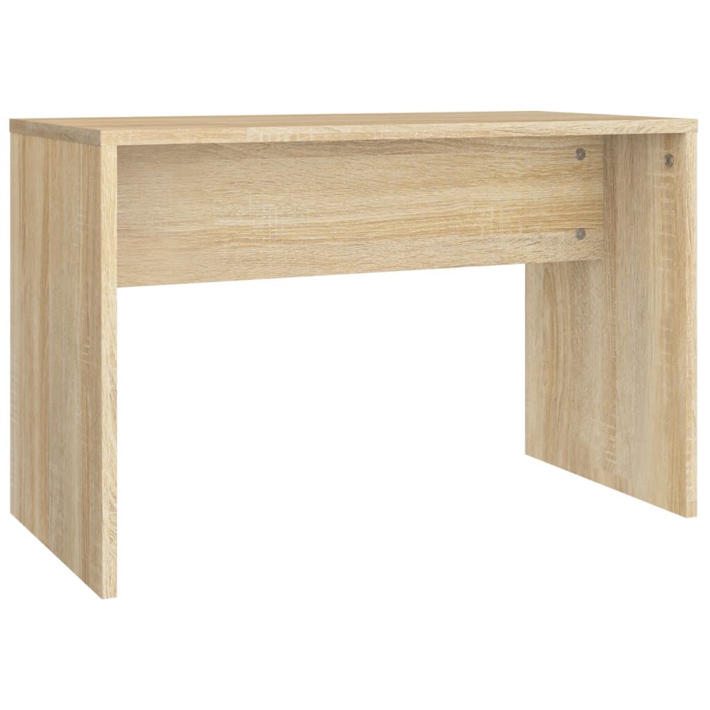 vidaXL Σκαμπό Μπουντουάρ Sonoma δρυς 70 x 35 x 45 εκ. Επεξ. Ξύλο