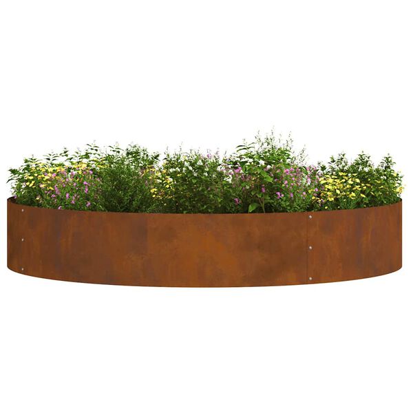 vidaXL Γλάστρα Κήπου Καφέ 120 x 120 x 20 εκ. Ατσάλι corten