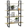 vidaXL Βιβλιοθήκη με 4 Ράφια Sonoma Δρυς 100x30x140 εκ από Επεξ. Ξύλο
