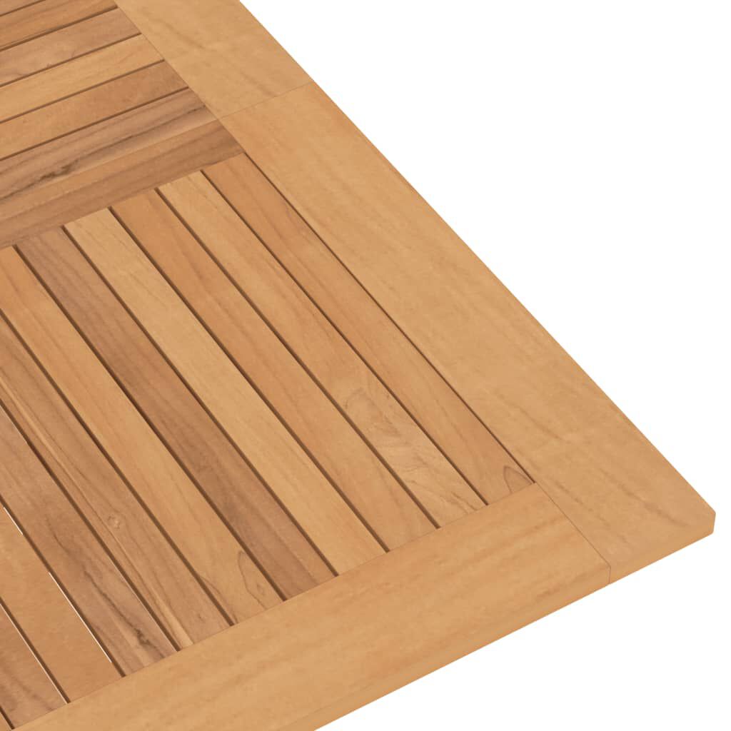 vidaXL Τραπέζι Κήπου Πτυσσόμενο 110 x 110 x 75 εκ. Μασίφ Ξύλο Teak