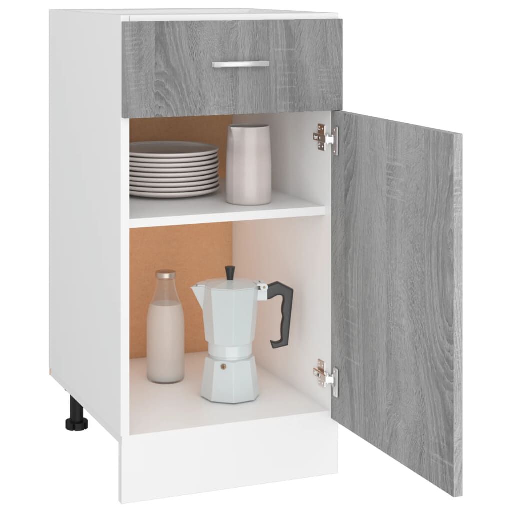 vidaXL Έπιπλο Με Συρτάρι Lyon Γκρι Sonoma 40 x 46 x 81,5εκ.