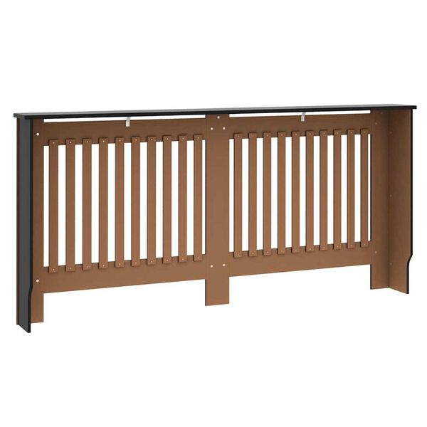 vidaXL Καπάκι Καλοριφέρ 2 pcs Μαύρο 172 x 19 x 81.5 cm