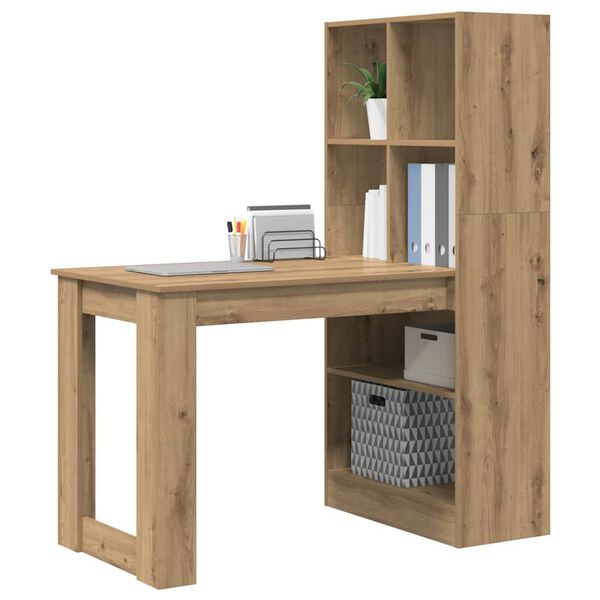 vidaXL Γραφείο Artisan Oak 122 x 67 x 145 εκ. Επεξεργασμένο ξύλο