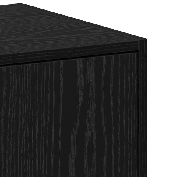 vidaXL Φαρμακοποιός Ντουλάπι Μαύρη Δρυς 40x41x77,5 εκ. Επεξεργασμένο Ξύλο