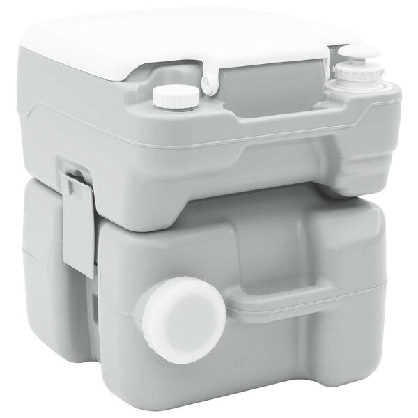vidaXL Τουαλέτα Κάμπινγκ Γκρι 41.5 x 36.5 x 42 εκ.
