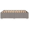 vidaXL Σκελετός Κρεβατιού Χωρίς Στρώμα Taupe 160x200 εκ. Υφασμάτινο