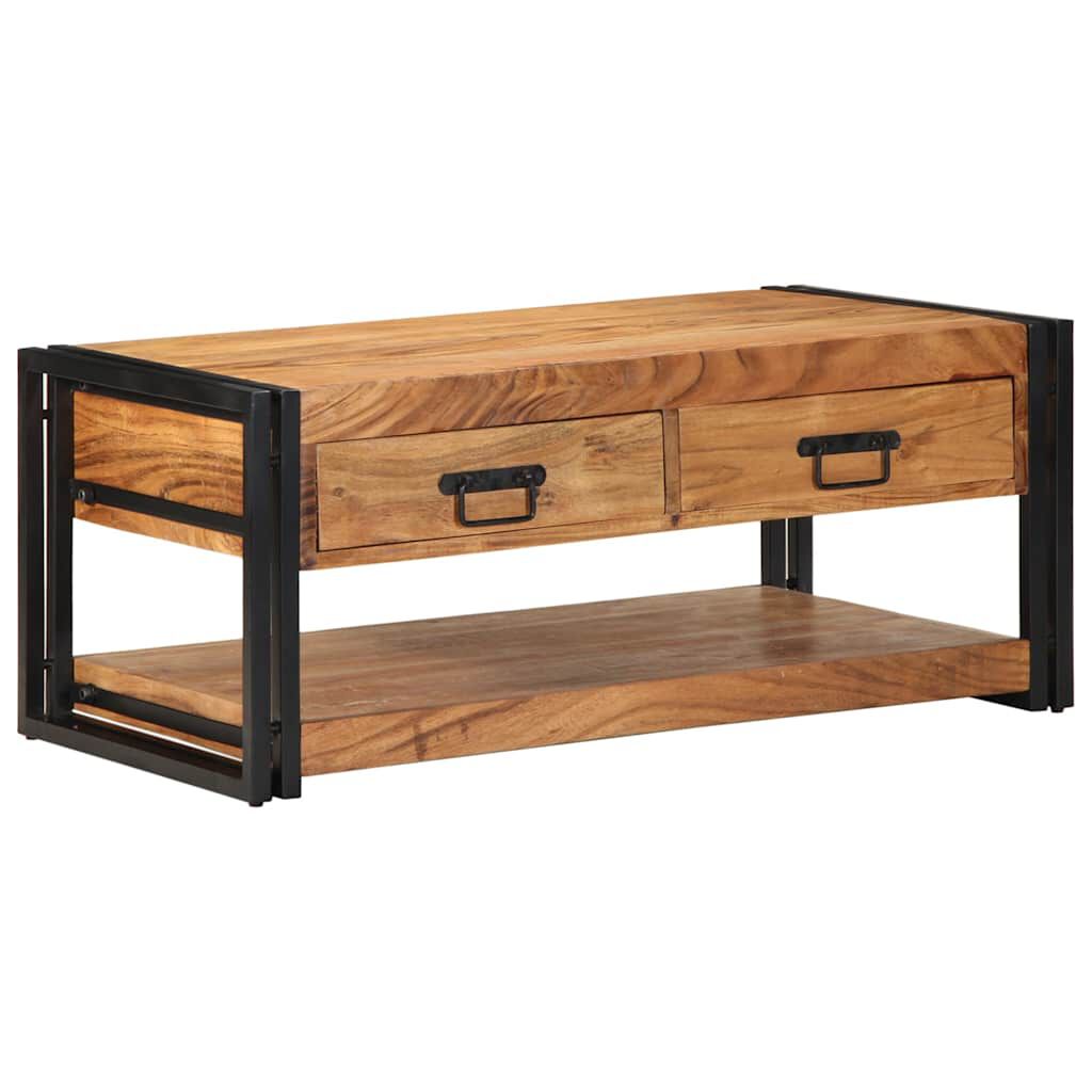 vidaXL Τραπεζάκι σαλονιού 90x50x38 cm μασίφ ξύλο ακακίας