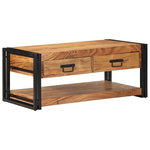 vidaXL Τραπεζάκι σαλονιού 90x50x38 cm μασίφ ξύλο ακακίας