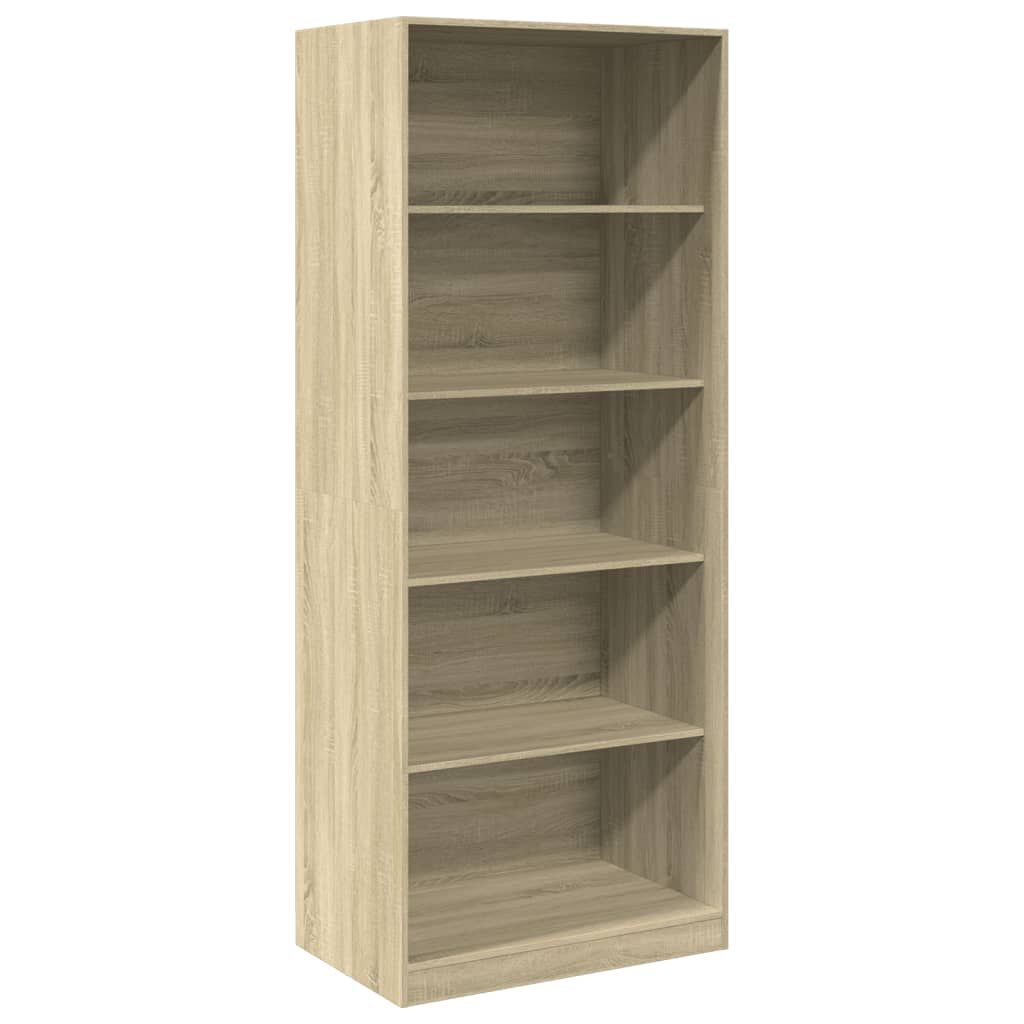vidaXL Ντουλάπα Χρώμα Sonoma Δρυς 80x50x200 εκ. από Επεξ. Ξύλο
