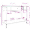 vidaXL Τραπέζι Κονσόλα Καφέ Δρυς 100x34,5x75 εκ. Επεξεργασμένο Ξύλο