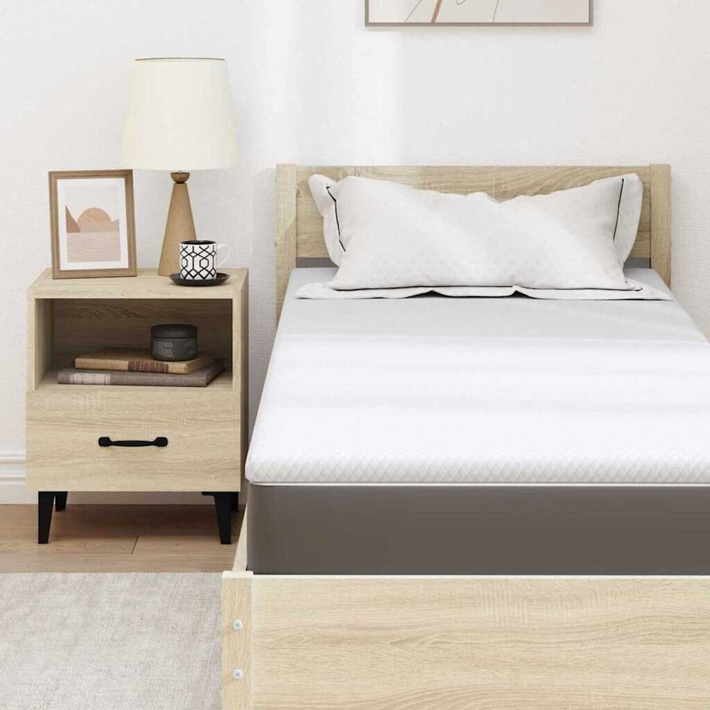 vidaXL Στρώματα Λευκό 70 x 200 cm 100% ύφασμα πολυεστέρα με τζακάρ
