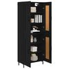 vidaXL Highboard 2 pcs &Mu;&alpha;ύ&rho;&eta; &Omicron;&xi;&upsilon;ά &Epsilon;&pi;&epsilon;&xi;&epsilon;&rho;&gamma;&alpha;&sigma;&mu;έ&nu;&omicron; &xi;ύ&lambda;&omicron;