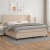 vidaXL &Kappa;&rho;&epsilon;&beta;ά&tau;&iota; Boxspring &mu;&epsilon; &Sigma;&tau;&rho;ώ&mu;&alpha; &Kappa;&alpha;&pi;&omicron;&upsilon;&tau;&sigma;ί&nu;&omicron; 200x200&epsilon;&kappa;.&alpha;&pi;ό &Sigma;&upsilon;&nu;&theta;.&Delta;έ&rho;&mu;&alpha;