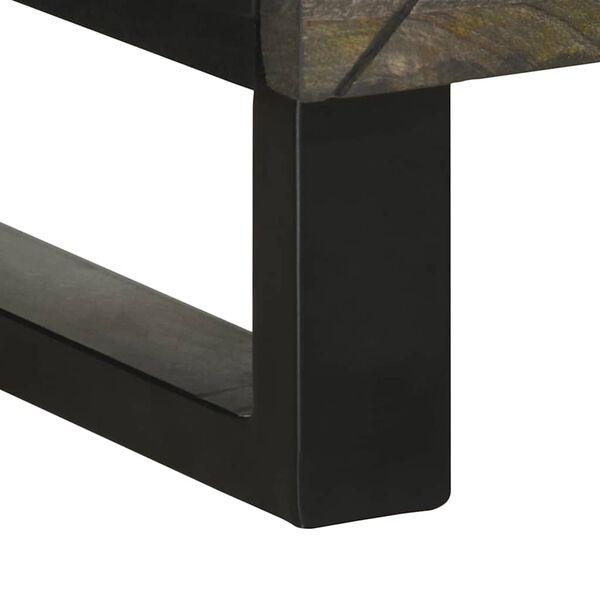 vidaXL Σκευοθήκη μαύρο 40x33x75 cm μασίφ ξύλο Μάνγκο