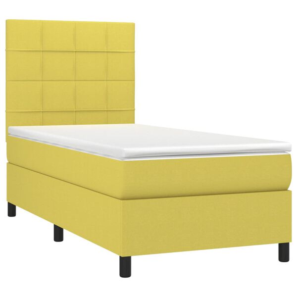 vidaXL &Kappa;&rho;&epsilon;&beta;ά&tau;&iota; Boxspring &mu;&epsilon; &Sigma;&tau;&rho;ώ&mu;&alpha; & LED &Pi;&rho;ά&sigma;&iota;&nu;&omicron; 100x200 &epsilon;&kappa; &Upsilon;&phi;&alpha;&sigma;&mu;ά&tau;&iota;&nu;&omicron;