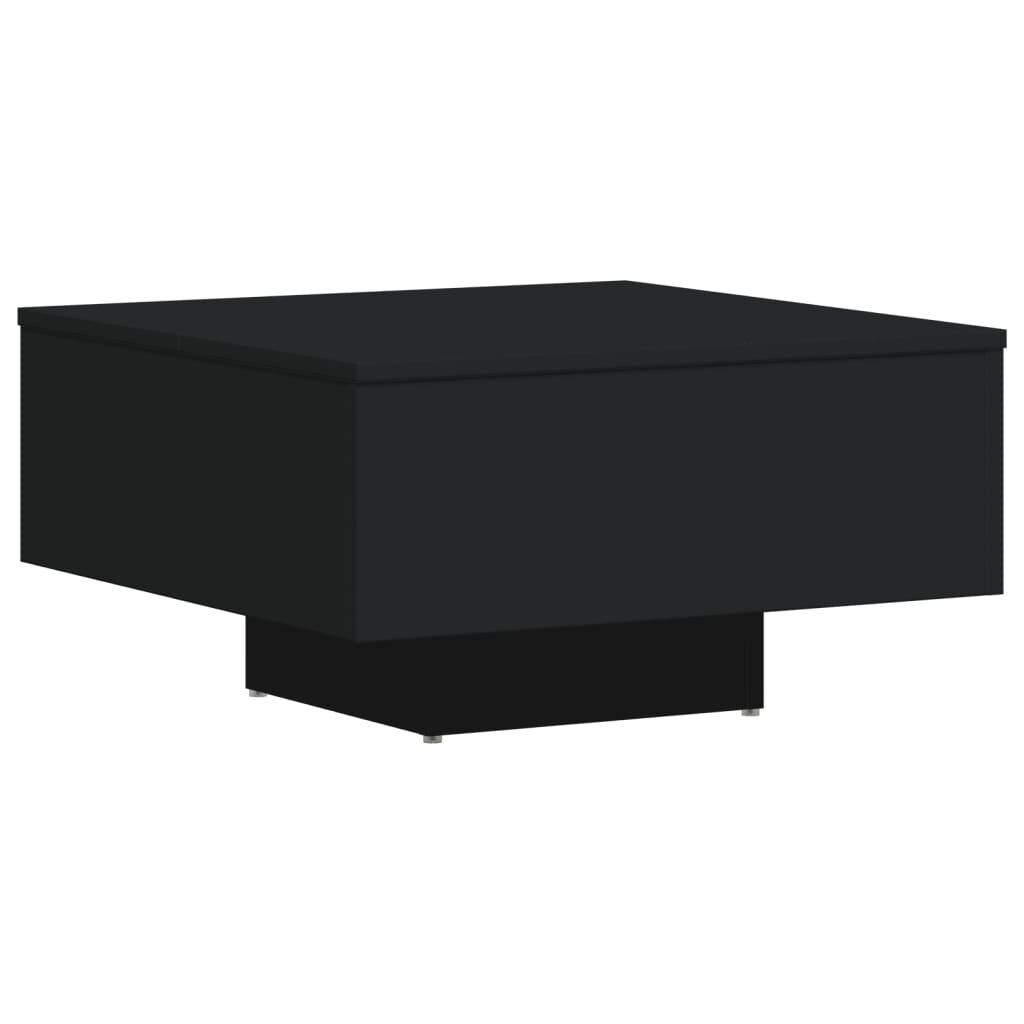 vidaXL Τραπεζάκι Σαλονιού Μαύρο 60 x 60 x 31,5 εκ. Επεξ. Ξύλο