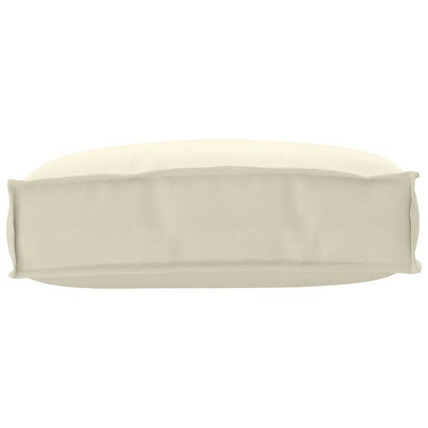 vidaXL Μαξιλάρι Παλέτας για Πλάτη Κρεμ 50x40x12 cm από ύφασμα Oxford