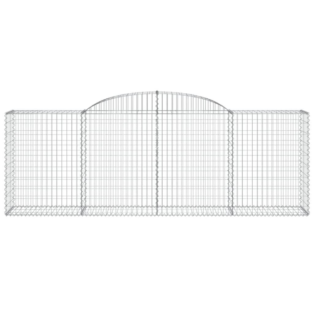 vidaXL Συρματοκιβώτια Τοξωτά 30 τεμ. 300x50x100/120 εκ. Γαλβαν. Ατσάλι