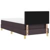 vidaXL Κρεβάτι box spring με στρώμα με στρώμα Σκούρο καφέ Σκούρο καφέ