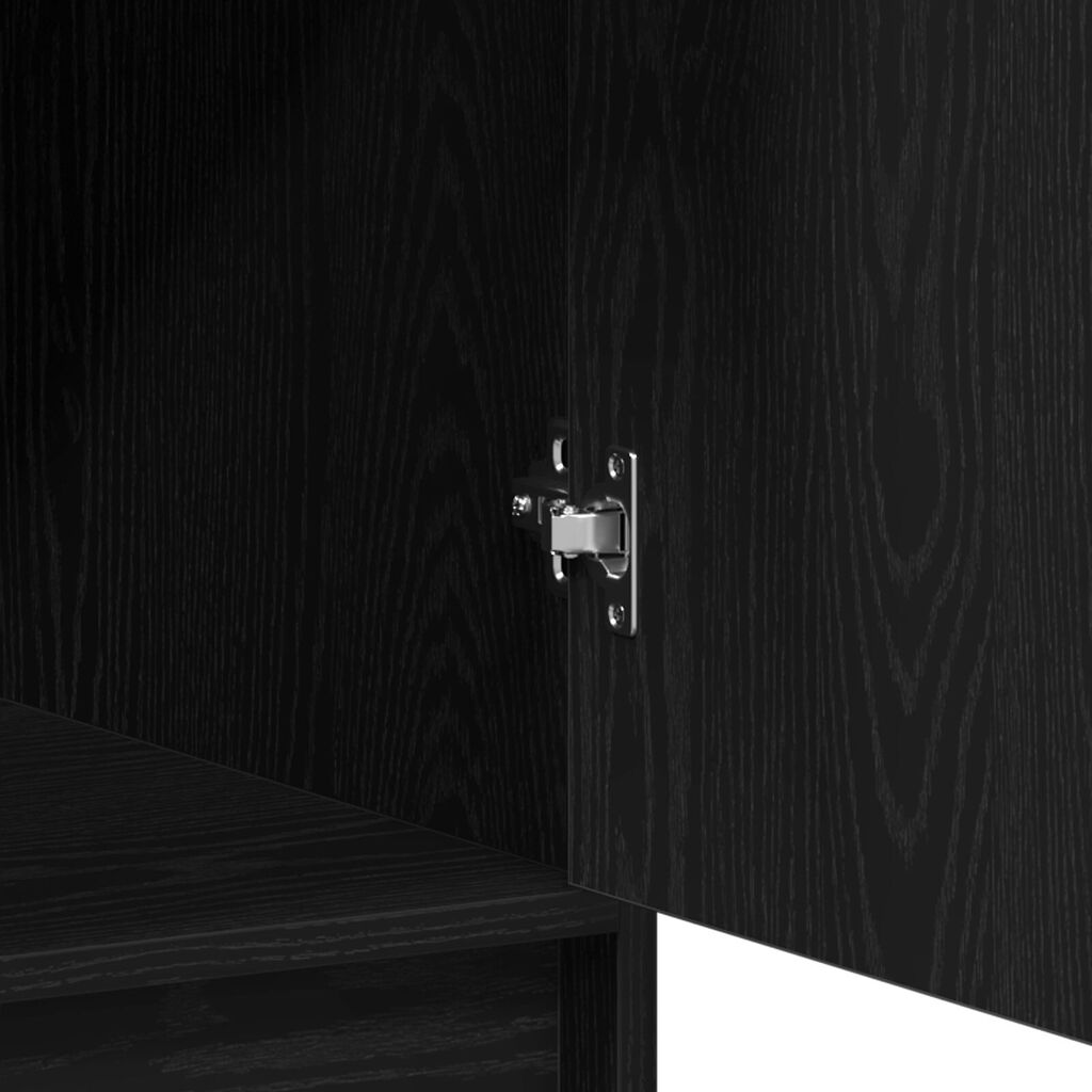 vidaXL Ψηλό Ντουλάπι σε Μαύρη Δρυ - 40x41x135 εκ., Κατασκευασμένο από Επεξεργασμένο Ξύλο