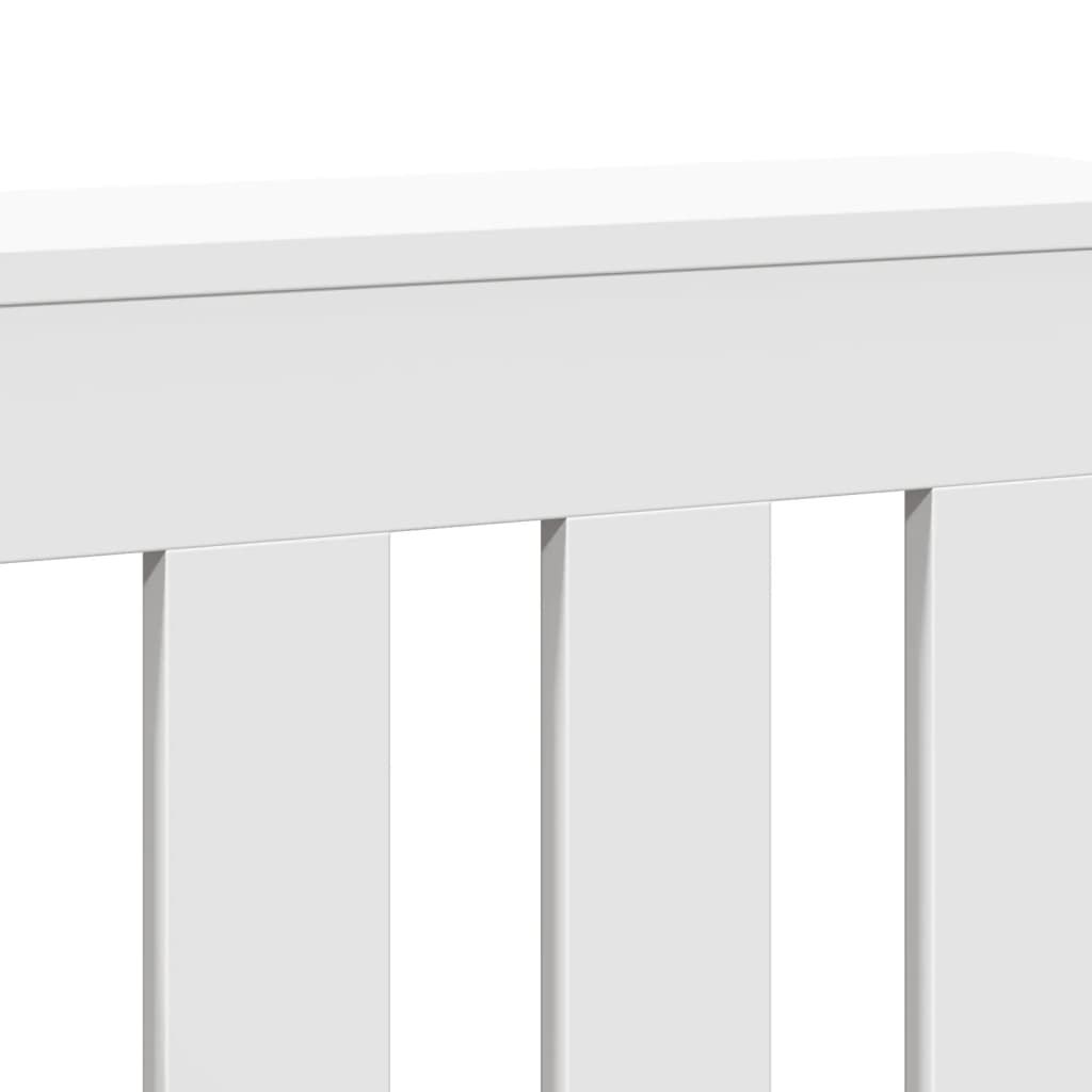 vidaXL Κάλυμμα Καλοριφέρ Λευκό 104x20x82 εκ. από Επεξεργασμένο Ξύλο