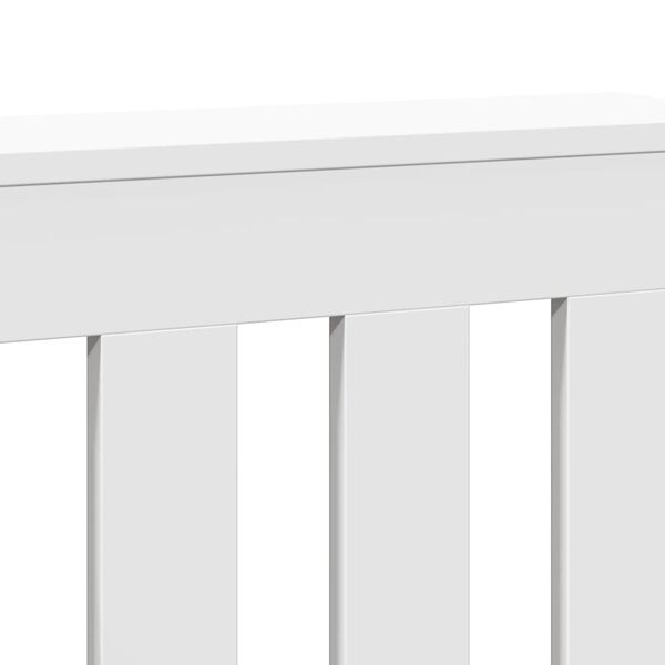 vidaXL Κάλυμμα Καλοριφέρ Λευκό 104x20x82 εκ. από Επεξεργασμένο Ξύλο