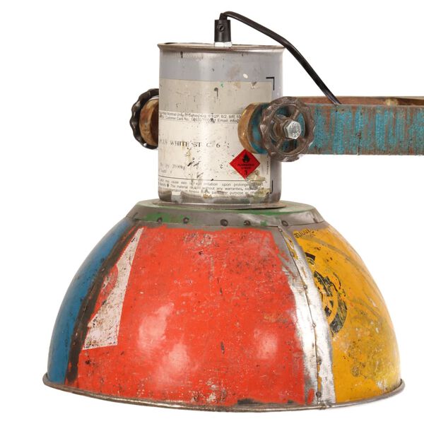 vidaXL Φωτιστικό Κρεμαστό Industrial 25 W Πολύχρωμο 111 εκ. Ε27