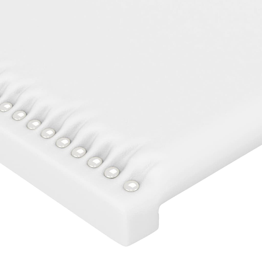 vidaXL Κεφαλάρια Κρεβατιού 2 τεμ. Λευκό 100x5x78/88 εκ.Συνθετικό Δέρμα