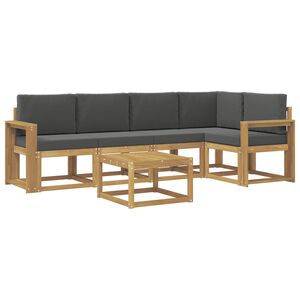 vidaXL &Sigma;&epsilon;&iota;&rho;ά &Kappa;&alpha;&nu;&alpha;&pi;έ &Epsilon;&xi;&omega;&tau;&epsilon;&rho;&iota;&kappa;&omicron;ύ &mu;&epsilon; &mu;&alpha;&xi;&iota;&lambda;ά&rho;&iota; 6 pcs Ά&sigma;&pi;&rho;&omicron; &kappa;&alpha;&iota; &Alpha;&nu;&theta;&rho;&alpha;&kappa;ί