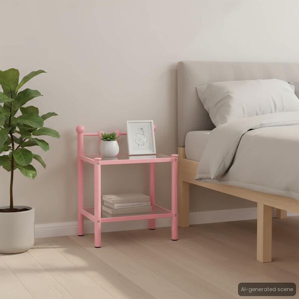 vidaXL &Kappa;&omicron;&mu;&omicron;&delta;ί&nu;&alpha; 2 &Tau;&epsilon;&mu;&alpha;&chi;ί&omega;&nu; &Rho;&omicron;&zeta; &kappa;&alpha;&iota; &Delta;&iota;&alpha;&phi;&alpha;&nu;ή &alpha;&pi;ό &Mu;έ&tau;&alpha;&lambda;&lambda;&omicron; &kappa;&alpha;&iota; &Gamma;&upsilon;&alpha;&lambda;ί