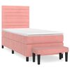 vidaXL &Kappa;&rho;&epsilon;&beta;ά&tau;&iota; Boxspring &mu;&epsilon; &Sigma;&tau;&rho;ώ&mu;&alpha; &Rho;&omicron;&zeta; 80 x 200 &epsilon;&kappa;. &Beta;&epsilon;&lambda;&omicron;ύ&delta;&iota;&nu;&omicron;