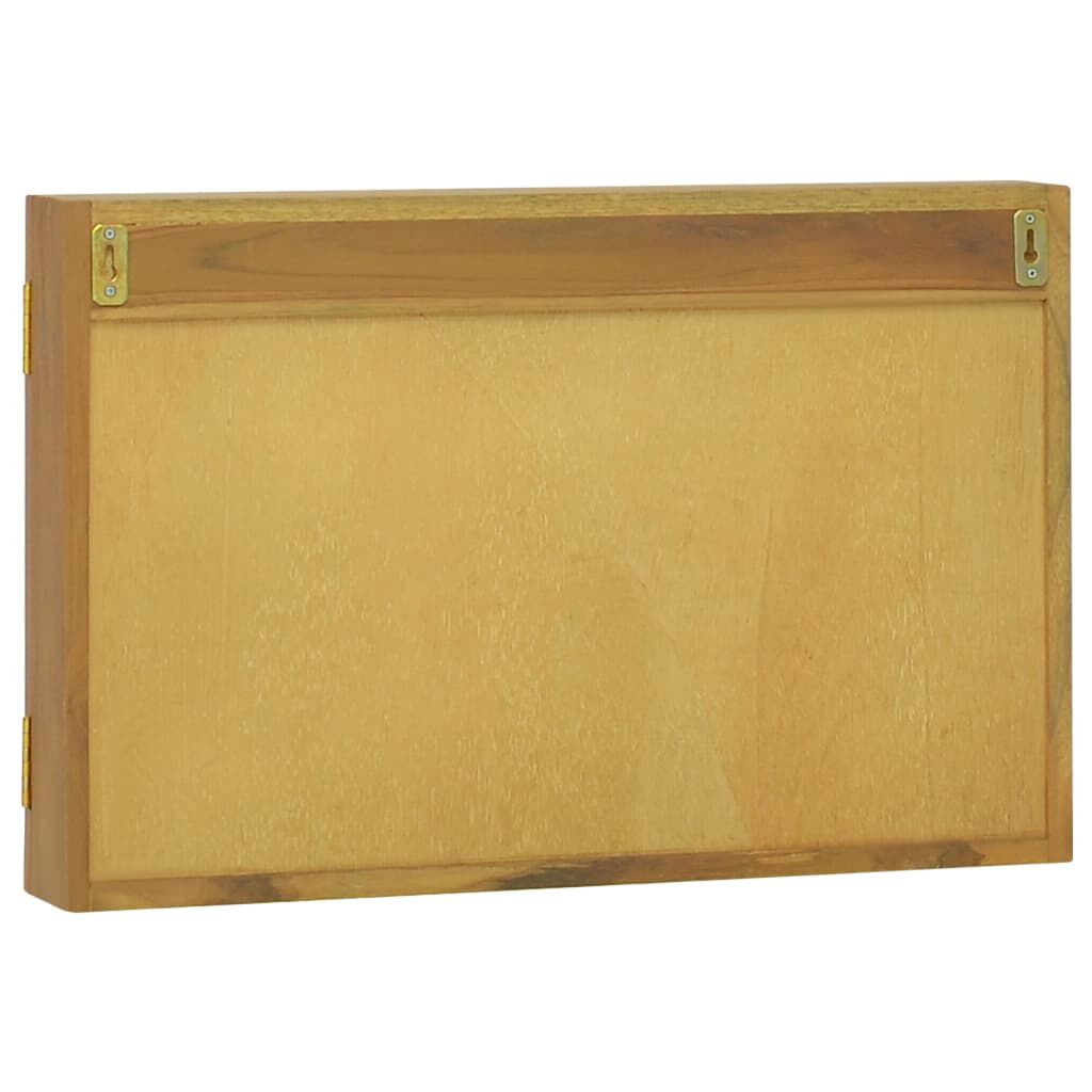 vidaXL Ντουλάπι Καθρέφτη 60 x 10 x 40 εκ. από Μασίφ Ξύλο Teak
