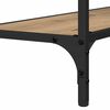 vidaXL Τραπέζι κονσόλας με ράφι artisan δρυς 75 x 30.5 x 75 εκ
